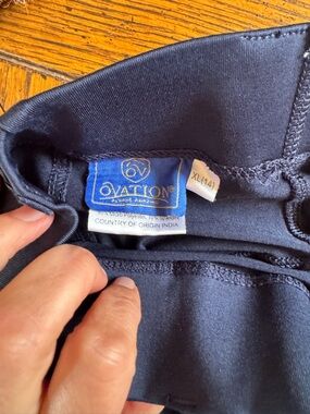 Ovation Navy Equestrian Riding Breeches Tights - Navy 14 XL